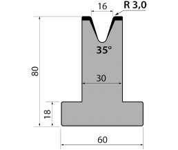 Matriz plegadora Promecam T80.16.35